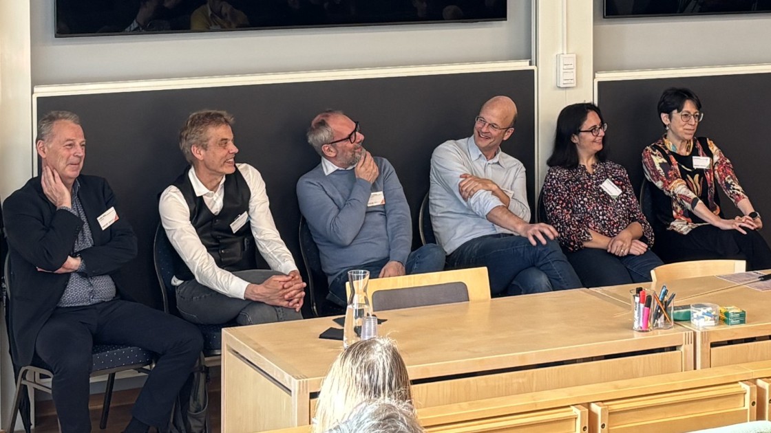 From left: Anders Broo (AZ), Eric Magnus Höjer (FOI), Mattias Grönkvist (Jeppesen), Peter Samuelsson (LU), Giovanna Tancredi (Chalmers), Katia Gallo (KTH)