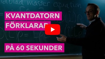 Göran Johansson explaines quantum computer in 60 seconds.